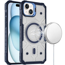 For iPhone 15 Case Rugged Cover Camera Stand Magnetic Circle + 2 Tempered Glass