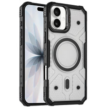 For iPhone 17 Case Rugged Camera Stand with Magnetic Circle + Tempered Glass