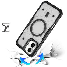 For iPhone 17 Case Rugged Camera Stand with Magnetic Circle + Tempered Glass