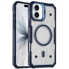 For iPhone 17 Case Rugged Camera Stand with Magnetic Circle + Tempered Glass