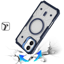 For iPhone 17 Case Rugged Camera Stand with Magnetic Circle + Tempered Glass