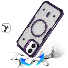 For iPhone 17 Case Rugged Camera Stand with Magnetic Circle + Tempered Glass