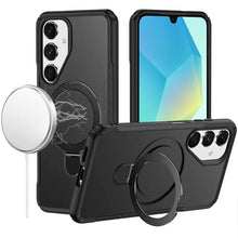For Samsung A16 5G Case Shockproof Magnetic Circle Stand Matte + Tempered Glass