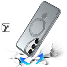 For Samsung A16 5G Case Shockproof Magnetic Circle Stand Matte + Tempered Glass