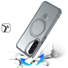 For Samsung A17 5G Case Shockproof Magnetic Circle Metal Stand + Tempered Glass