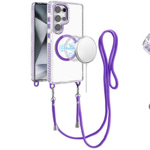 Samsung Galaxy S24 Ultra Case Long Matching Lanyard Magnetic Circle Phone Cover