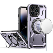For iPhone 14 PRO MAX 6.7 in. Case Magnetic Circle Metal 360 Stand Shockproof