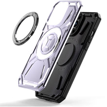 For iPhone 14 PRO MAX 6.7 in. Case Magnetic Circle Metal 360 Stand Shockproof