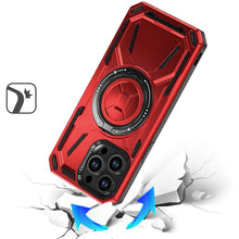 For iPhone 14 PRO MAX 6.7 in. Case Magnetic Circle Metal 360 Stand Shockproof