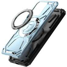 For Moto G 2025 Case Magnetic Circle Metal Stand Shockproof + Tempered Glass