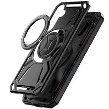 For Samsung A16 5G Case Magnetic Circle Metal Stand Shockproof +Tempered Glass