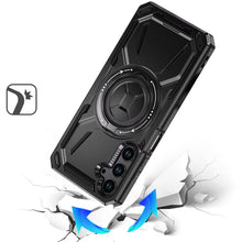 For Samsung A16 5G Case Magnetic Circle Metal Stand Shockproof +Tempered Glass