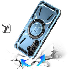 For Samsung A16 5G Case Magnetic Circle Metal Stand Shockproof +Tempered Glass