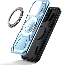 For iPhone 13 Pro Max 6.7 inch Case Magnetic Circle Metal Rotating Stand Cover