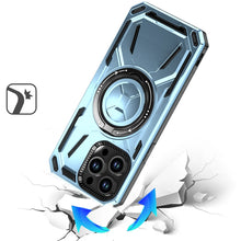 For iPhone 13 Pro Max 6.7 inch Case Magnetic Circle Metal Rotating Stand Cover