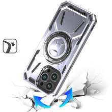 For iPhone 13 Pro Max 6.7 inch Case Magnetic Circle Metal Rotating Stand Cover