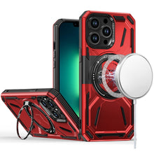 For iPhone 13 Pro Max 6.7 inch Case Magnetic Circle Metal Rotating Stand Cover