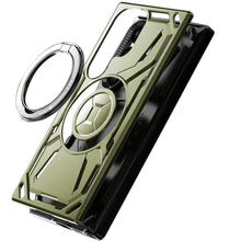 Samsung Galaxy S24 Ultra Case Magnetic Circle Rotating Metal Stand Shockproof