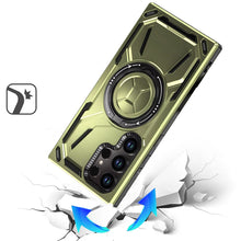 Samsung Galaxy S24 Ultra Case Magnetic Circle Rotating Metal Stand Shockproof