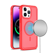 For iPhone 14 PRO MAX Case Magnetic Ring Sleek Frosted Back Hybrid Phone Cover