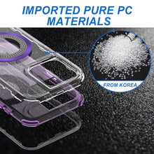 For iPhone 14 PRO MAX 6.7 in. Case Magnetic Charging Circle Bling Hybrid Cover