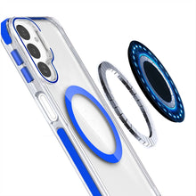 For Samsung A17 5G Case Magnetic Circle Camera Lens Stand Cover + Tempered Glass