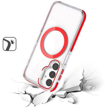 For Samsung A17 5G Case Magnetic Circle Camera Lens Stand Cover + Tempered Glass