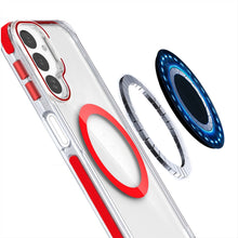 For Samsung A17 5G Case Magnetic Circle Camera Lens Stand Cover + Tempered Glass