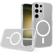 For Samsung S23 Ultra Case Magnetic Ring Grip Sides Clear Hybrid Phone Cover