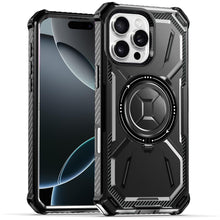 For iPhone 16 PRO MAX Case Magnetic Circle Shockproof with Ring + Tempered Glass