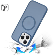 For iPhone 16 Pro 6.3in Case Magnetic Circle Soft Translucent + Tempered Glass