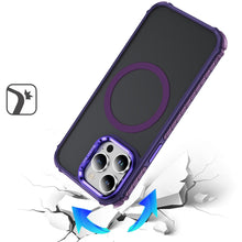For iPhone 15 Pro Max Case Metal Lens Stand Magnetic Circle + 2 Tempered Glass