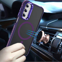 For Samsung A16 5G Case Metal Lens Stand Cover Magnetic Circle + Tempered Glass