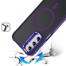 For Samsung A16 5G Case Metal Lens Stand Cover Magnetic Circle + Tempered Glass