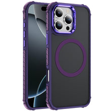 For iPhone 16 PRO MAX Case Metal Lens Stand Cover Magnet Circle + Tempered Glass