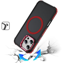 For iPhone 16 PRO MAX Case Metal Lens Stand Cover Magnet Circle + Tempered Glass
