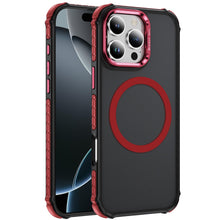 For iPhone 16 PRO MAX Case Metal Lens Stand Cover Magnet Circle + Tempered Glass