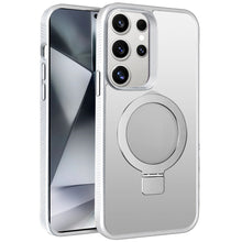 For Samsung Galaxy S24 Case Soft Touch Magnetic Circle Stand Hybrid Phone Cover