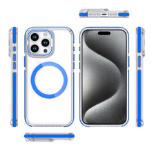 For iPhone 15 Pro Max Case Magnetic Circle Camera Lens Stand + 2 Tempered Glass