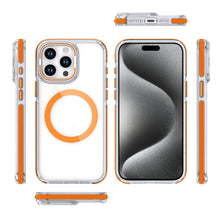 For iPhone 15 Pro Max Case Magnetic Circle Camera Lens Stand + 2 Tempered Glass