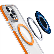For iPhone 15 Pro Max Case Magnetic Circle Camera Lens Stand + 2 Tempered Glass
