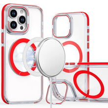 For iPhone 15 Pro Max Case Magnetic Circle Camera Lens Stand + 2 Tempered Glass