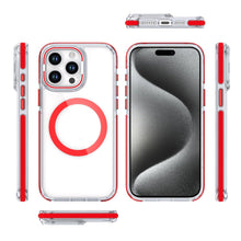 For iPhone 15 Pro Max Case Magnetic Circle Camera Lens Stand + 2 Tempered Glass