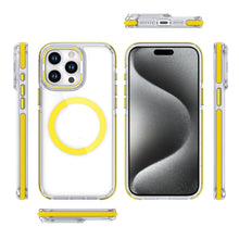 For iPhone 15 Pro Max Case Magnetic Circle Camera Lens Stand + 2 Tempered Glass