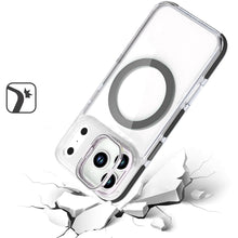 For iPhone 17 Pro Max Case Magnetic Circle Camera Lens Stand + Tempered Glass