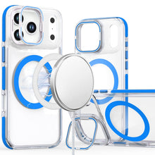 For iPhone 17 Pro Max Case Magnetic Circle Camera Lens Stand + Tempered Glass