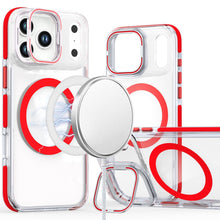 For iPhone 17 Pro Max Case Magnetic Circle Camera Lens Stand + Tempered Glass
