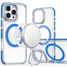 For iPhone 16 PRO MAX Case Magnetic Circle Camera Lens Stand + Tempered Glass