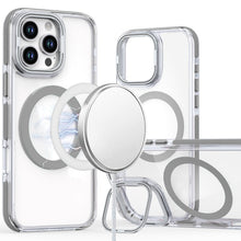 For iPhone 16 PRO MAX Case Magnetic Circle Camera Lens Stand + Tempered Glass