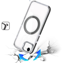 For iPhone 16e Case Magnetic Circle Camera Lens Stand Cover + Tempered Glass